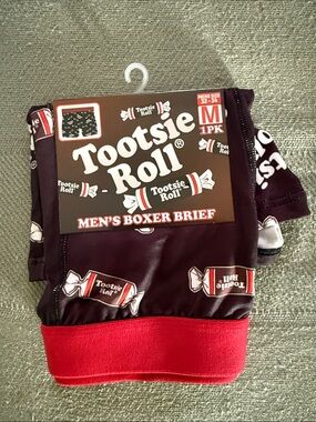Men's Boxer Briefs - Black with Red Waistband